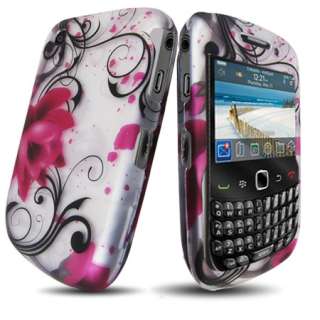 FOR BLACKBERRY CURVE 8520 8530 BLACK PINK GRAY SILVER LOTUS ACCESSORY 