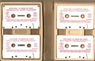 TANGO JULIO SOSA Box w/4 cassettes Argentina 1983  