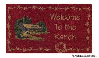 Western Durango Welcome to the Ranch Coir Doormat 17x 29 Rug  