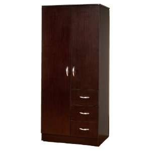  ABC Wardrobe Bedroom Armoire with 2 Doors and 3 Drawers in 