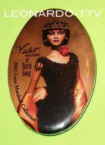 GENE DOLL Promo Button TOY FAIR 2002 ~ Violet Waters  