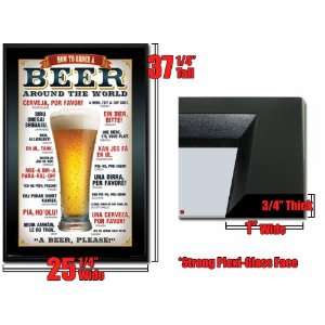    Framed How To Order Beer Around World Poster Fr5241