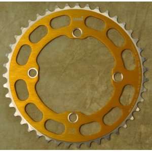 Chop Saw I BMX Bicycle Chainring 4 Bolt 104 bcd   43T   GOLD ANODIZED