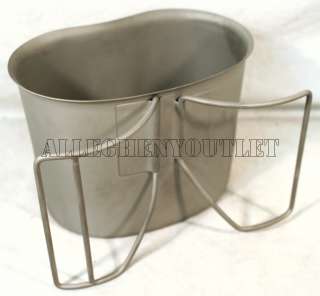   Military Issue Stainless Steel Canteen Cup VGC w/ NEW Canteen & Cover