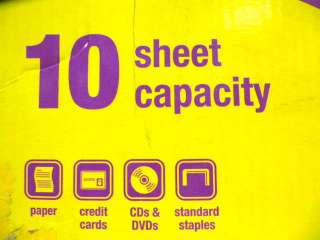   CROSS CUT 10 SHEET Sheets Medium Duty Paper CD DISK SHREDDER SPL 710SH