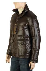 NEW GUCCI MENS STYLISH CHOCOLATE BROWN GOOSE DOWN PARKA COAT 48 