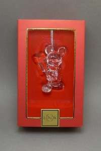 Lenox Crystal Disney Mickey Mouse Christmas Ornament  