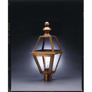  Post Raw Copper 3 Candelabra Sockets Frosted Glass