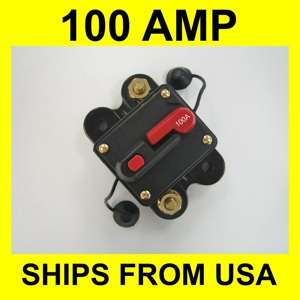 Circuit Breaker 100 AMP Car Audio Amplifier Inline Fuse  