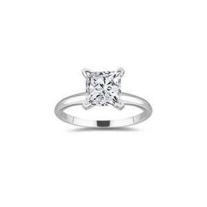   Carat 18K White Gold Four Prong Diamond Engagement Ring (H I/SI1) 7.0