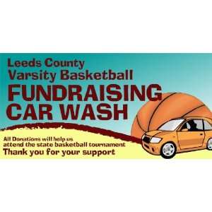    3x6 Vinyl Banner   Varsity Basketball Carwash 