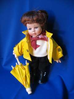 Collectible Doll Duck House Heirloom Dolls 0307 of 5000 Raincoat 