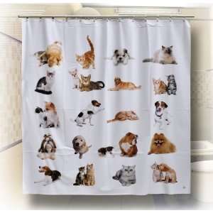  Ion Energy Shower Curtain Cats & Dogs Health & Personal 