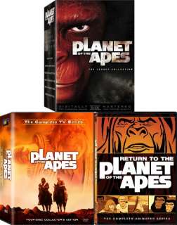 PLANET OF THE APES ALL 5 FILMS + 2 TV SERIES New DVD  