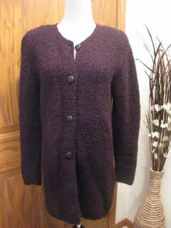NWT NEW Peruvian Connection Alpaca Wool Boucle Sweater Coat Jacket 