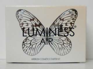 LUMINESS AIR 8 PC AIRBRUSH COSMETICS STARTER KIT BRAND NEW IN BOX TAN 
