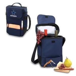   Dallas Cowboys Duet Style Wine and Cheese Tote (Navy) 