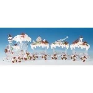   Piece Icy Crystal Holly Berry Christmas Train Set: Home & Kitchen