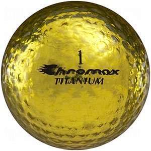  Chromax Titanium Metallic Series Golf Balls Metallic Gold 
