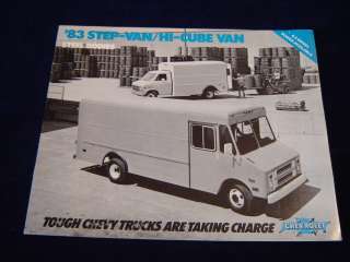 E44 1983 CHEVROLET STEP VAN HI CUBE VAN Truck Brochure  