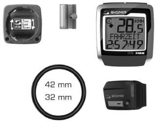  SIGMA BC1106 DTS Wireless Bicycle Speedometer Sports 