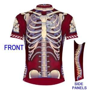 Primal Wear Bone Collector Skeleton Cycling Jersey Mens Short Sleeve 