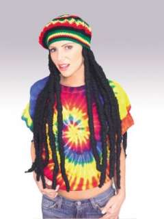   With Cap Dred Lock Wig Theatre Costumes Bob Marley Reggae: Clothing