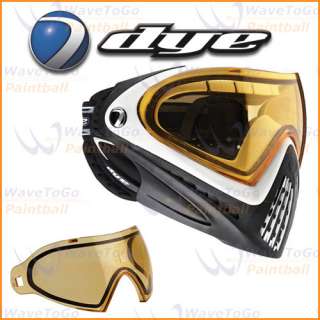 Dye i4 Thermal Paintball Goggles Mask White + HD Lens  