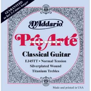  DAddario Classic Guitar Pro Arte Composite/Titanium 