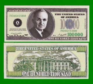 50 Factory Fresh Harry Truman 100,000 Dollar Bills  