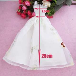   Bridal Mini Dress Gown Skirt Party Clothes For Barbie Dolls Toy  