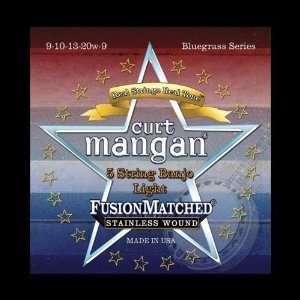 com Curt Mangan Fusion Matched Stainless Wound 5 String Banjo Strings 