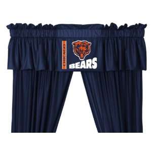   Chicago Bears Window Treatments Valance and Drapes