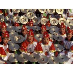 Cymbals Performance at Chinese New Year Celebration, Beijing, China 
