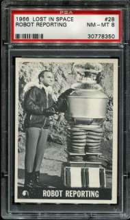 1966 Lost In Space #28 Robot Reporting PSA 8 NM MT  