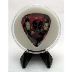 Marvel Universe Hero Deadpool Guitar Pick With Display Case & Easel 