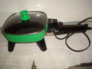 Rival Small Electric Skillet With Detechable Handle & varibale Heat 