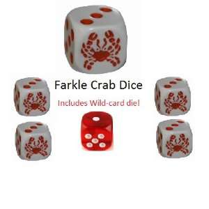  Crab wild card Farkle Dice Game   Crab Dice Toys & Games