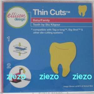  Ellison/Sizzix Thin Cuts Tooth Die: Arts, Crafts & Sewing