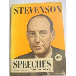  Stevenson Speeches Adlai Stevenson Books