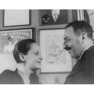 1932 photo Portrait of Alfred Knopf and Blanche Knopf graphic. For 
