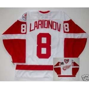  IGOR LARIONOV Detroit Red Wings Jersey 1998 CUP PATCH 