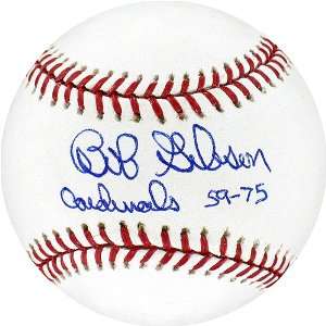 Bob Gibson MLB Baseball w/ Cardinals 59 75 Insc.