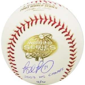 Brad Penny signed Official World Series Major League Baseball 2003 WS 