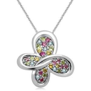 True Harmony by Carol Alt Sterling Silver Created Multi Colored Stone 