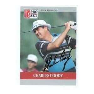 Charles Coody autographed Golf trading card