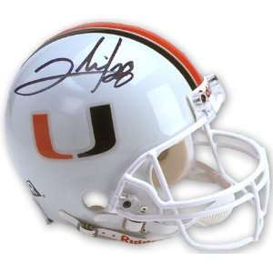 Clinton Portis Autographed Pro Line Helmet  Details: Miami Hurricanes 