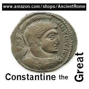 Ancient Coin House GLADIATOR TYPE. CONSTANTINE The GREAT. BRONZE COIN 