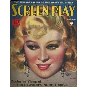 Screen Play Magazine December 1933: Fawcett: Books