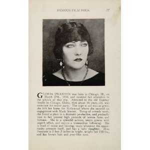  1925 Gloria Swanson Douglas Fairbanks Silent Film Actor 